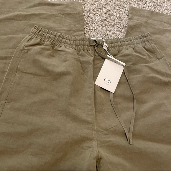 CO. Collection green wide leg pull on trousers pants - Picture 2 of 7